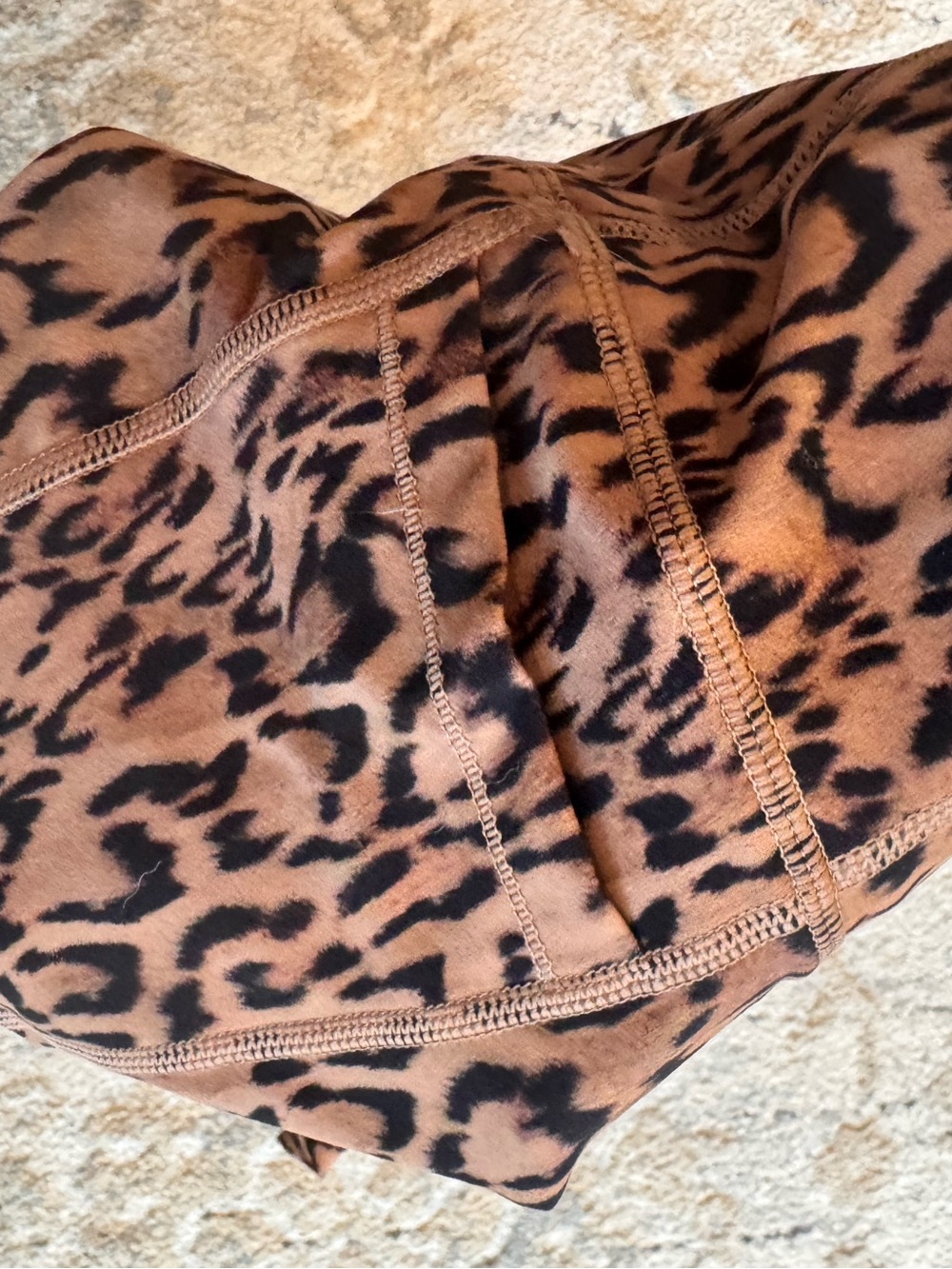 Halara Leopard Print Leggings - Brown/Black - Picture 8 of 9